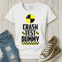 Crash Test Dummy Last Minute Costume Women's T-Shirt thumb 3