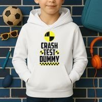 Crash Test Dummy Last Minute Costume Kids Hoodie thumb 2