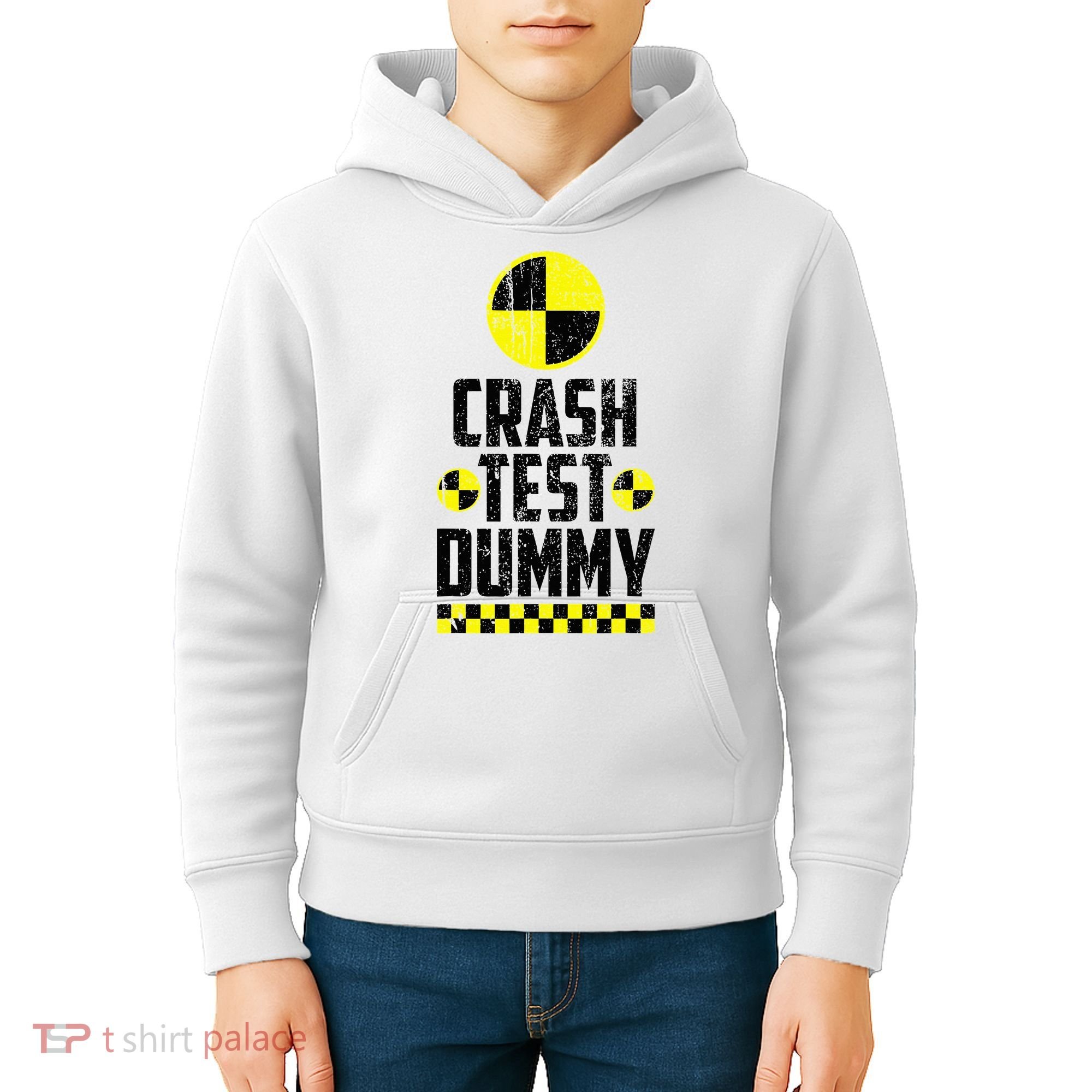 Crash Test Dummy Last Minute Costume Kids Hoodie