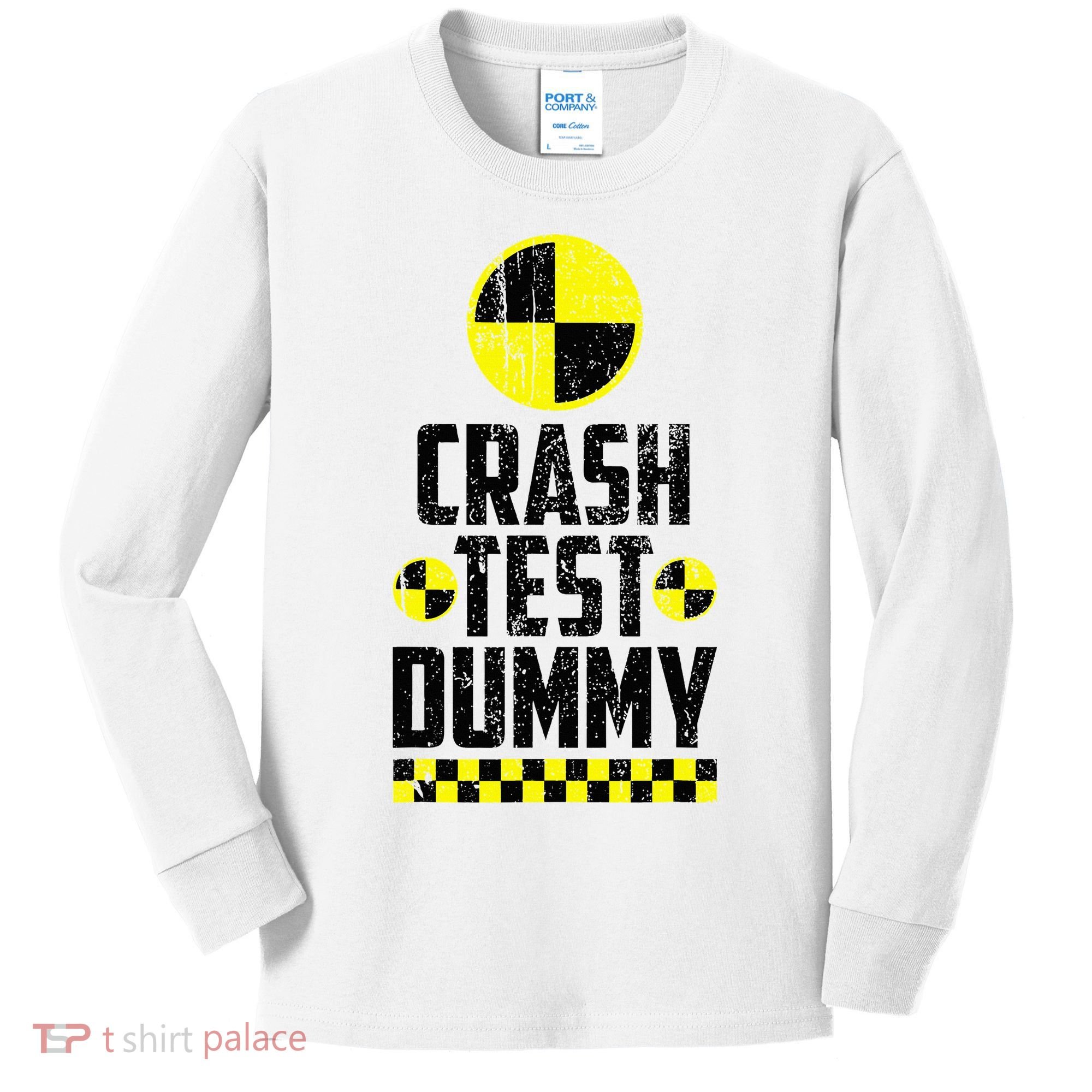 Crash Test Dummy Last Minute Costume Kids Long Sleeve Shirt