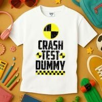 Crash Test Dummy Last Minute Costume Kids T-Shirt thumb 3