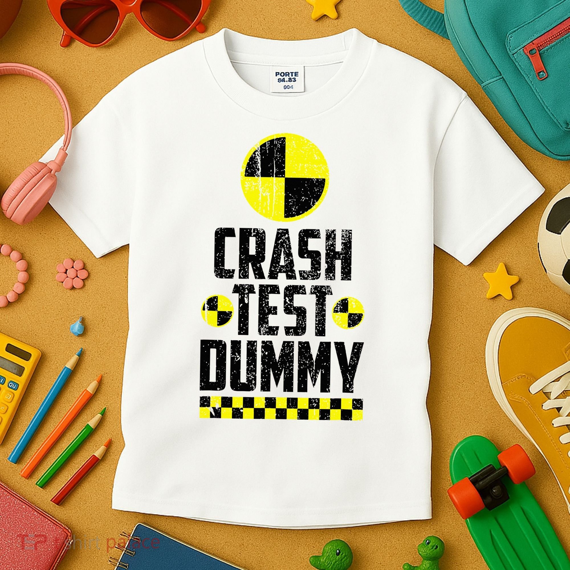 Crash Test Dummy Last Minute Costume Kids T-Shirt