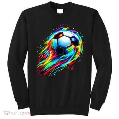Colorful Tie Dye Soccer Ball Sweatshirt