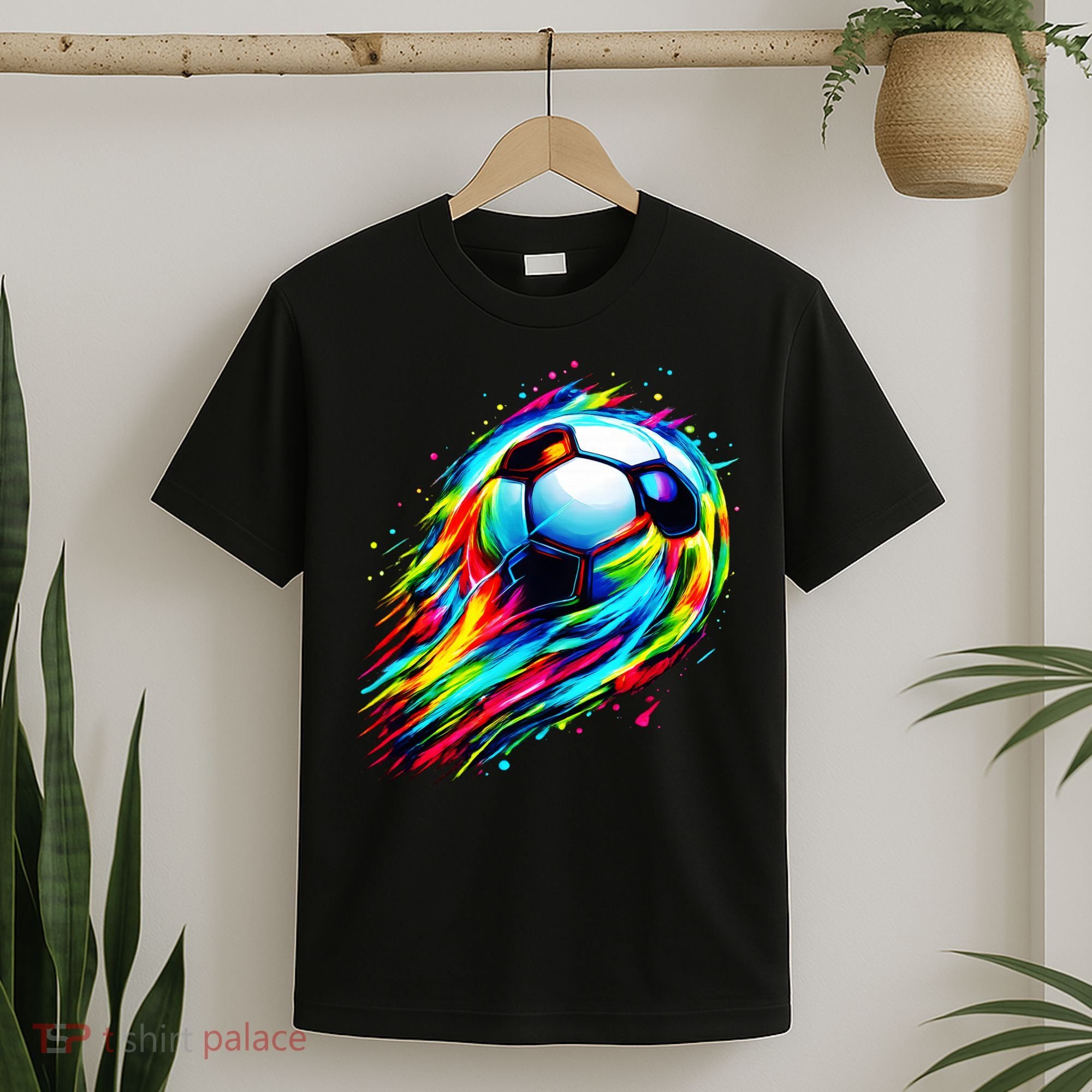 Colorful Tie Dye Soccer Ball T-Shirt