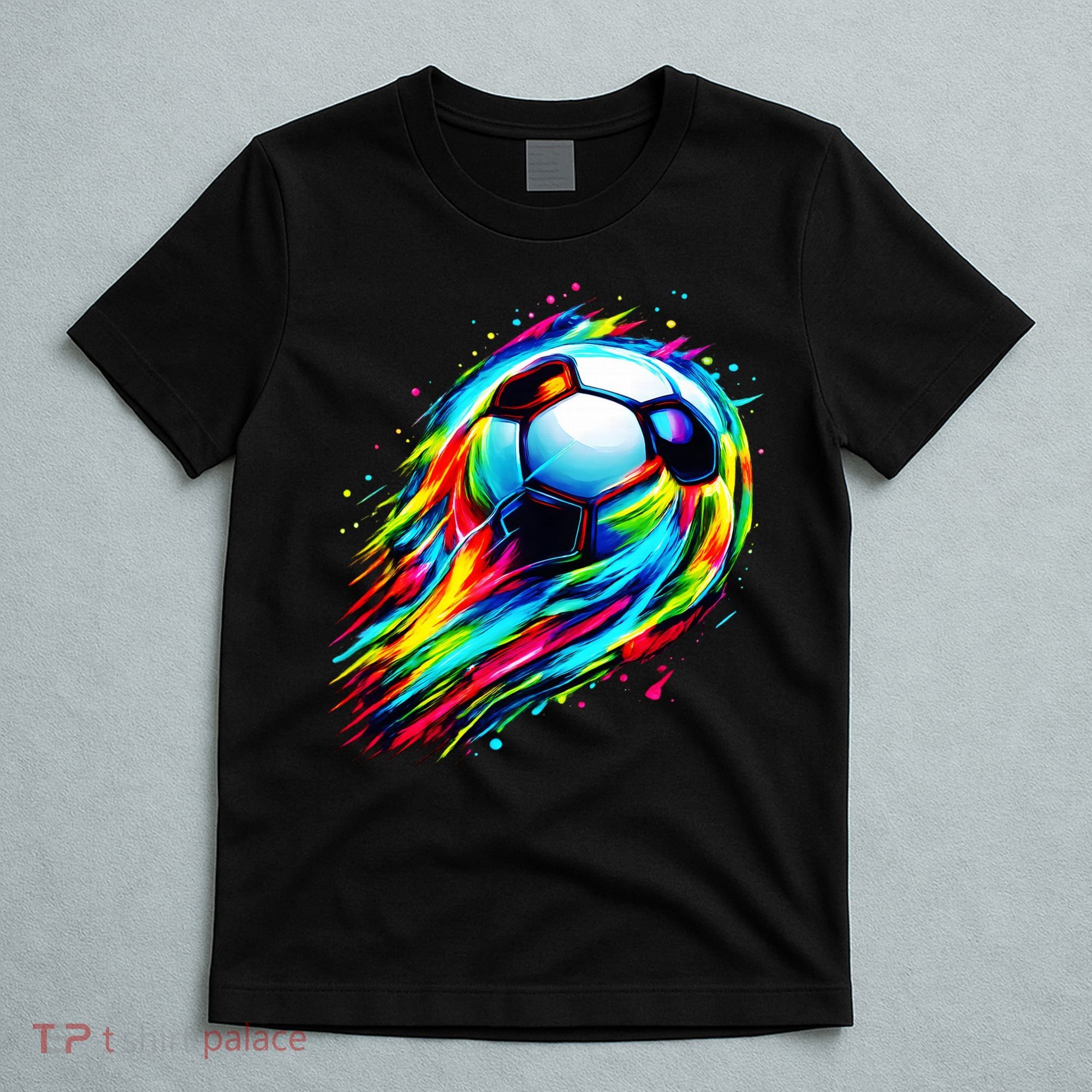Colorful Tie Dye Soccer Ball T-Shirt