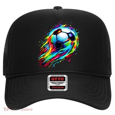 Colorful Tie Dye Soccer Ball Hat