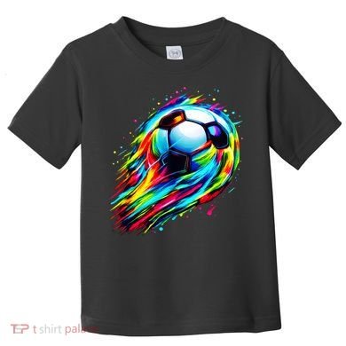 Colorful Tie Dye Soccer Ball Toddler T-Shirt