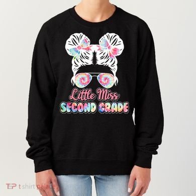 Cute Tie Dye Little Miss Second Grade Women's Sweatshirt