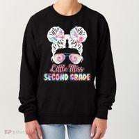 Cute Tie Dye Little Miss Second Grade Women's Sweatshirt thumb 0