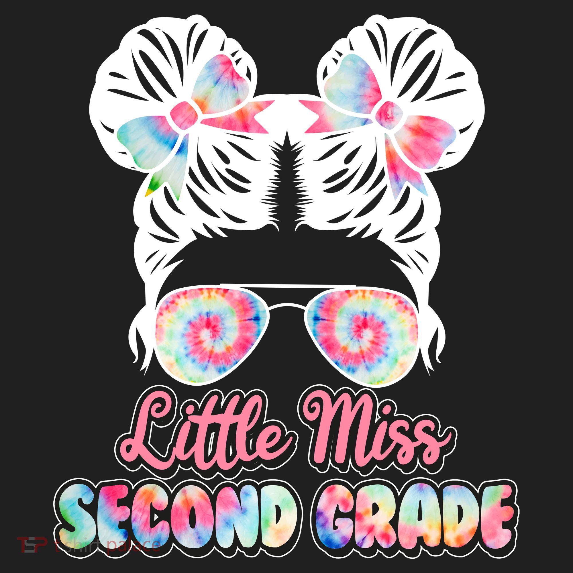 Cute Tie Dye Little Miss Second Grade Women's Sweatshirt