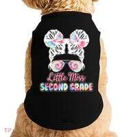 Cute Tie Dye Little Miss Second Grade Doggie Tank thumb 0