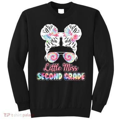 Cute Tie Dye Little Miss Second Grade Sweatshirt