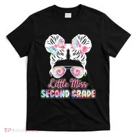 Cute Tie Dye Little Miss Second Grade T-Shirt thumb 0