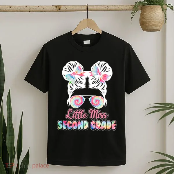 Cute Tie Dye Little Miss Second Grade T-Shirt