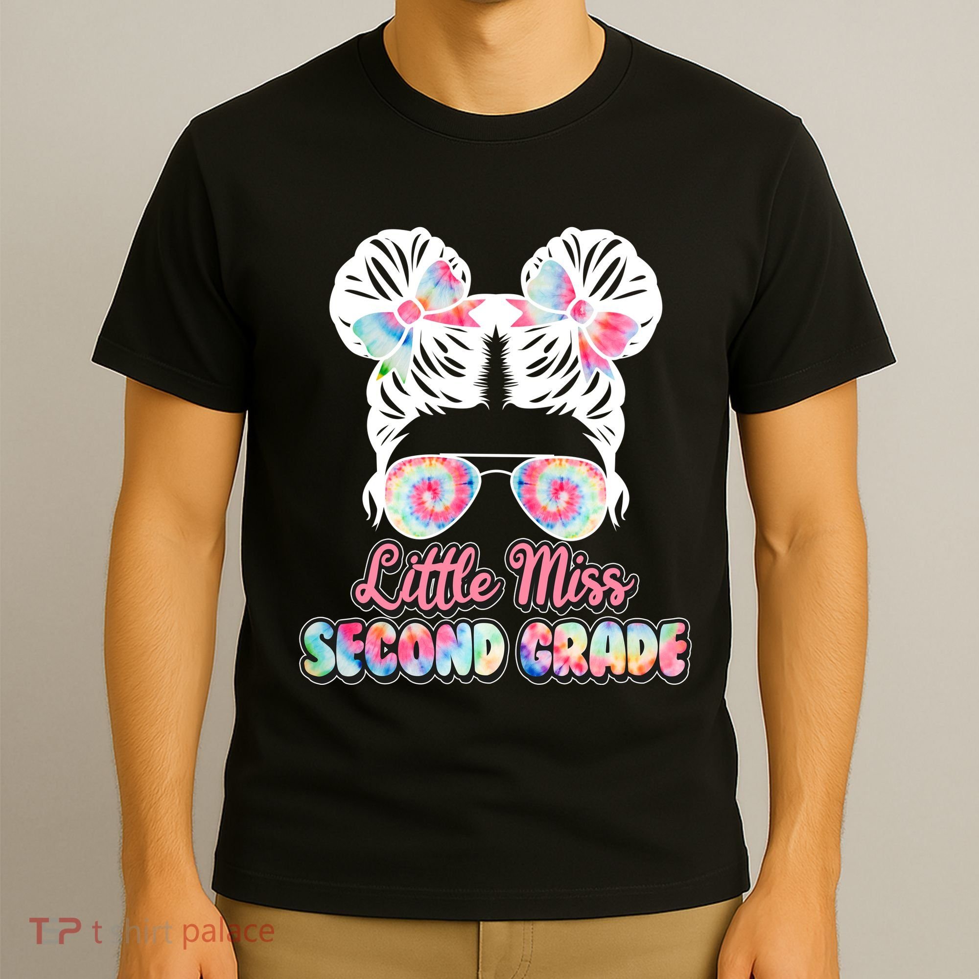 Cute Tie Dye Little Miss Second Grade T-Shirt