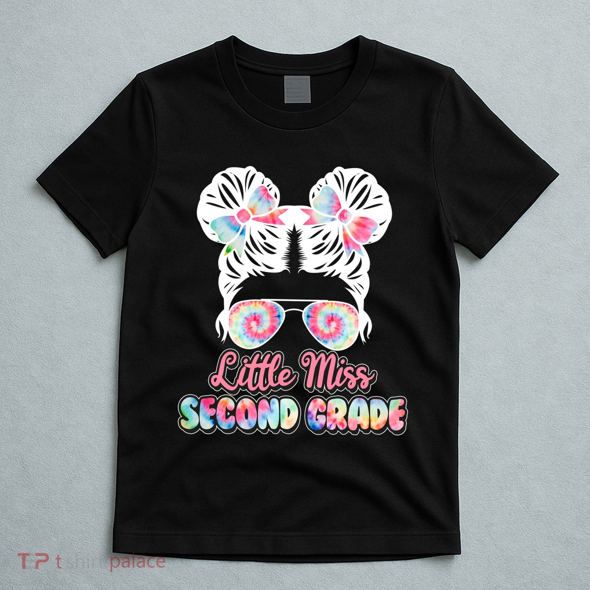 Cute Tie Dye Little Miss Second Grade T-Shirt