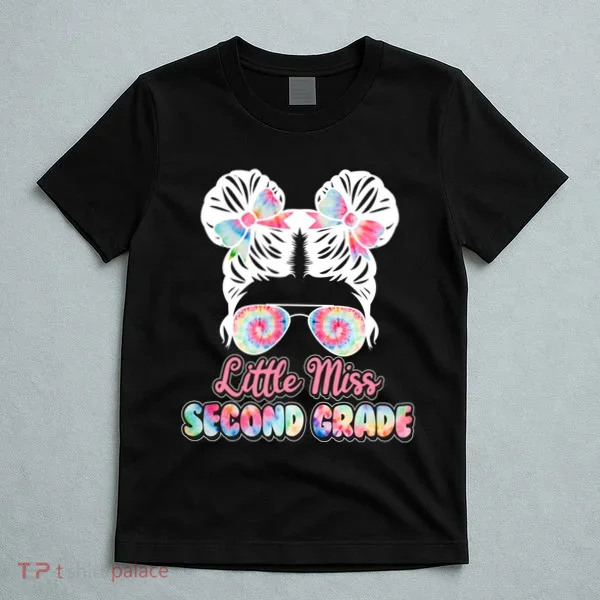 Cute Tie Dye Little Miss Second Grade T-Shirt