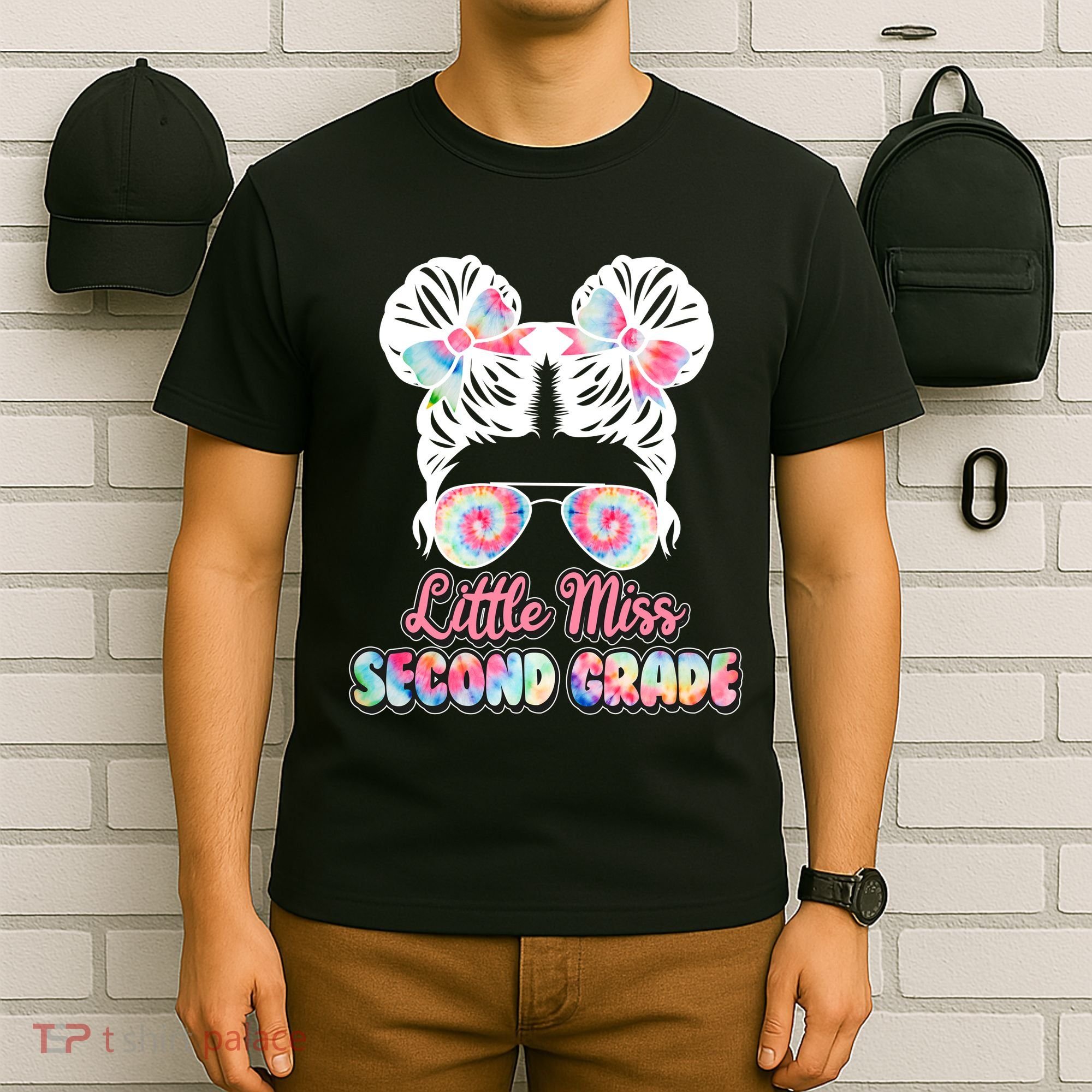 Cute Tie Dye Little Miss Second Grade T-Shirt
