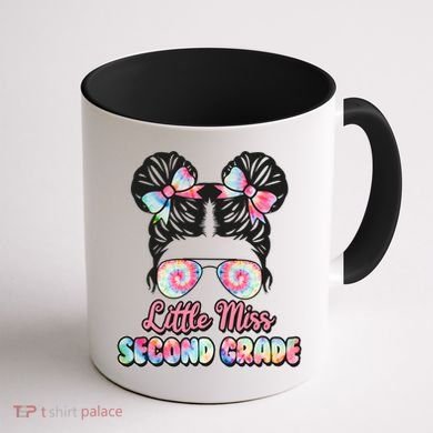 Cute Tie Dye Little Miss Second Grade Coffee Mug back