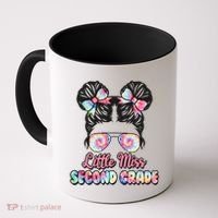 Cute Tie Dye Little Miss Second Grade Coffee Mug thumb 0