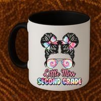 Cute Tie Dye Little Miss Second Grade Coffee Mug thumb 2