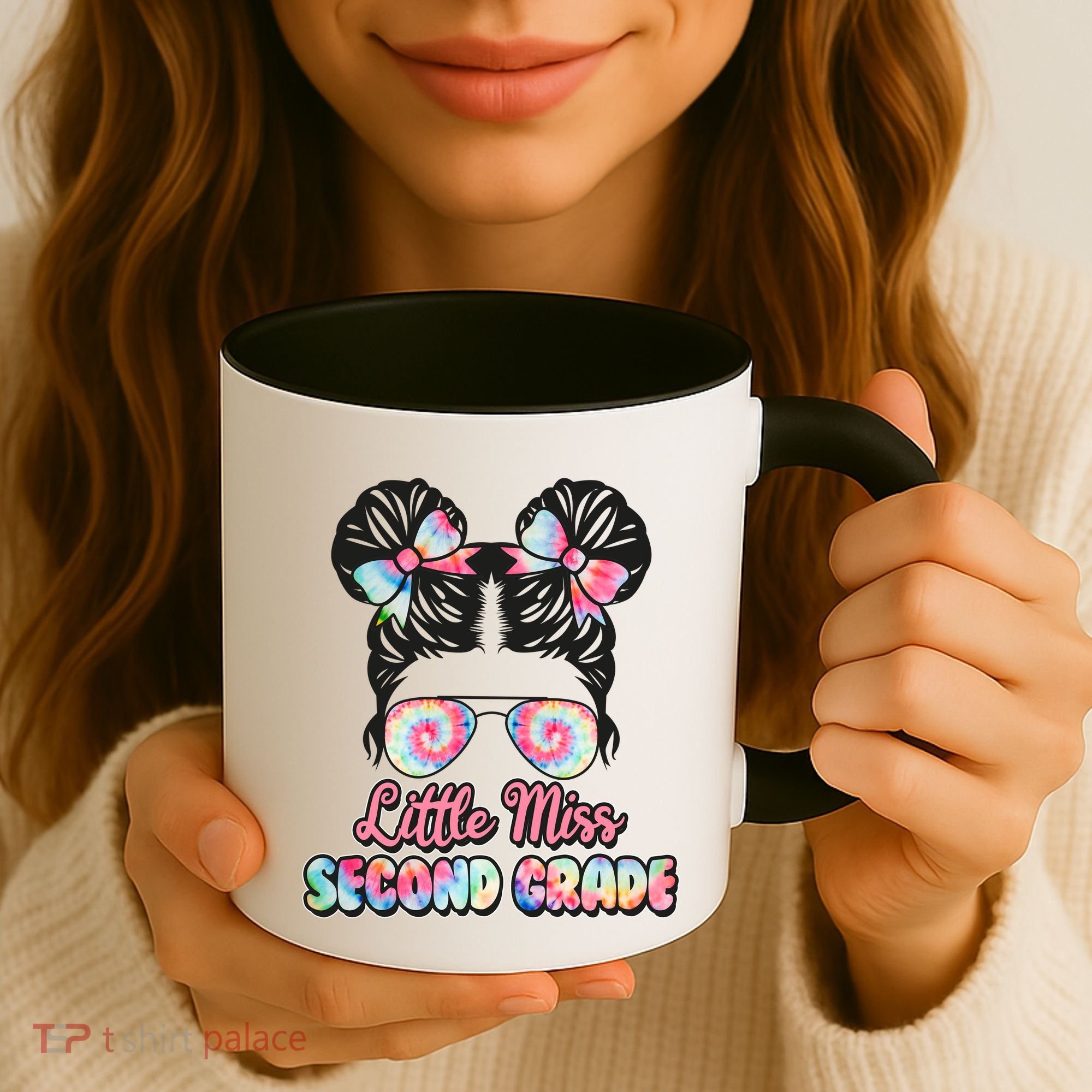 Cute Tie Dye Little Miss Second Grade Coffee Mug