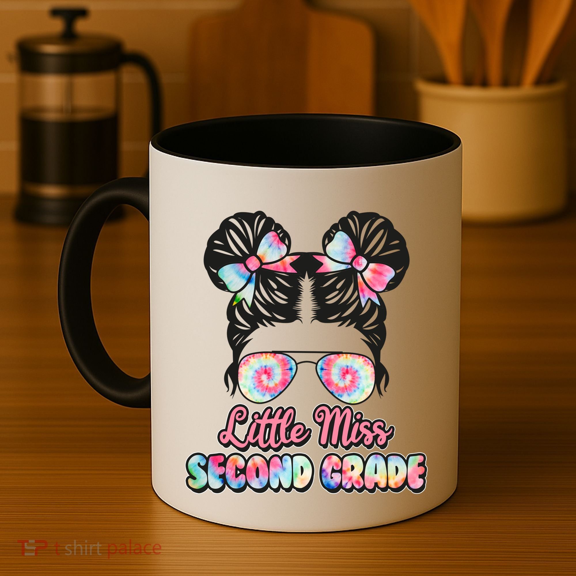Cute Tie Dye Little Miss Second Grade Coffee Mug
