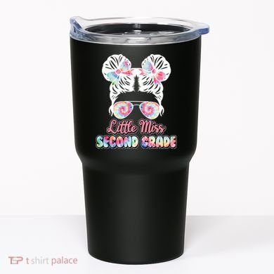 Cute Tie Dye Little Miss Second Grade Tumbler