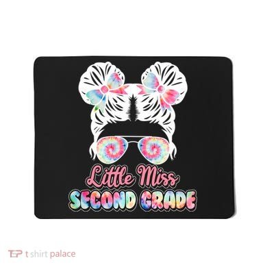 Cute Tie Dye Little Miss Second Grade Mousepad