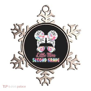 Cute Tie Dye Little Miss Second Grade Ornament
