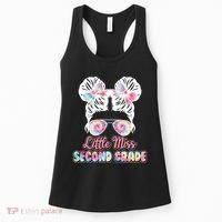 Cute Tie Dye Little Miss Second Grade Women's Tank Top thumb 0