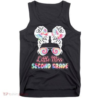 Cute Tie Dye Little Miss Second Grade Tank Top