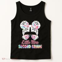 Cute Tie Dye Little Miss Second Grade Tank Top thumb 2