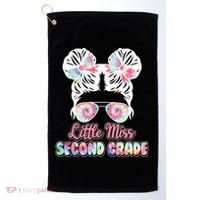 Cute Tie Dye Little Miss Second Grade Golf Towel thumb 0