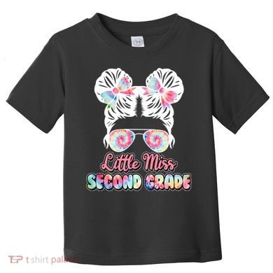Cute Tie Dye Little Miss Second Grade Toddler T-Shirt