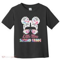 Cute Tie Dye Little Miss Second Grade Toddler T-Shirt thumb 0