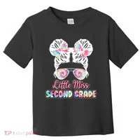 Cute Tie Dye Little Miss Second Grade Toddler T-Shirt thumb 0