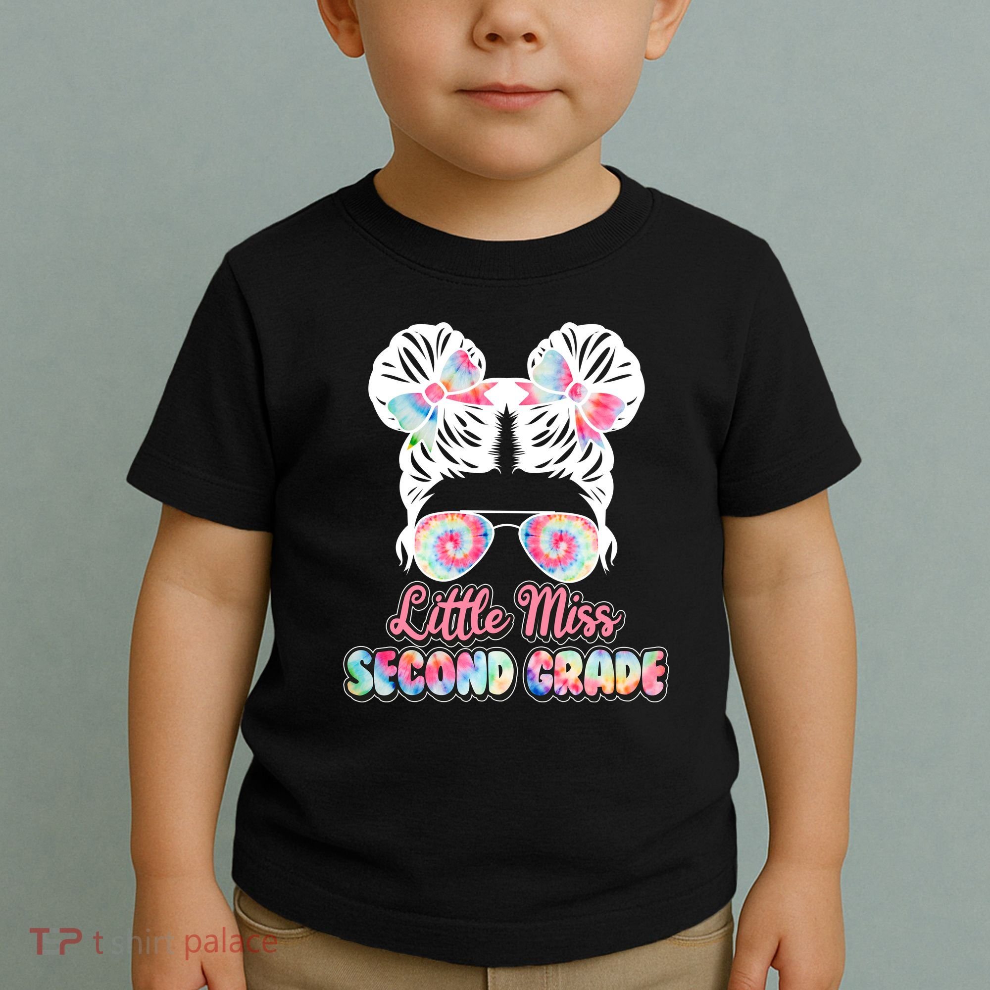 Cute Tie Dye Little Miss Second Grade Toddler T-Shirt