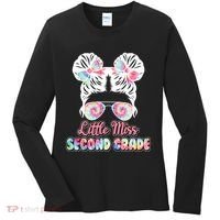 Cute Tie Dye Little Miss Second Grade Women's Long Sleeve Shirt thumb 0