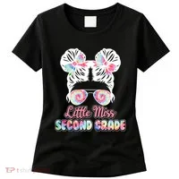 Cute Tie Dye Little Miss Second Grade Women's T-Shirt thumb 0