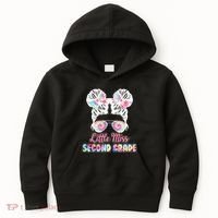 Cute Tie Dye Little Miss Second Grade Kids Hoodie thumb 0