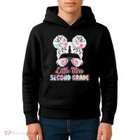 Cute Tie Dye Little Miss Second Grade Kids Hoodie thumb 4