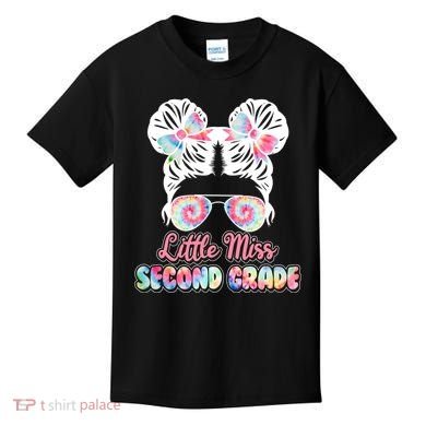 Cute Tie Dye Little Miss Second Grade Kids T-Shirt