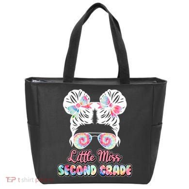 Cute Tie Dye Little Miss Second Grade Tote Bag