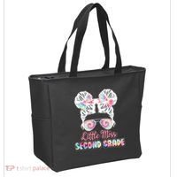 Cute Tie Dye Little Miss Second Grade Tote Bag thumb 2