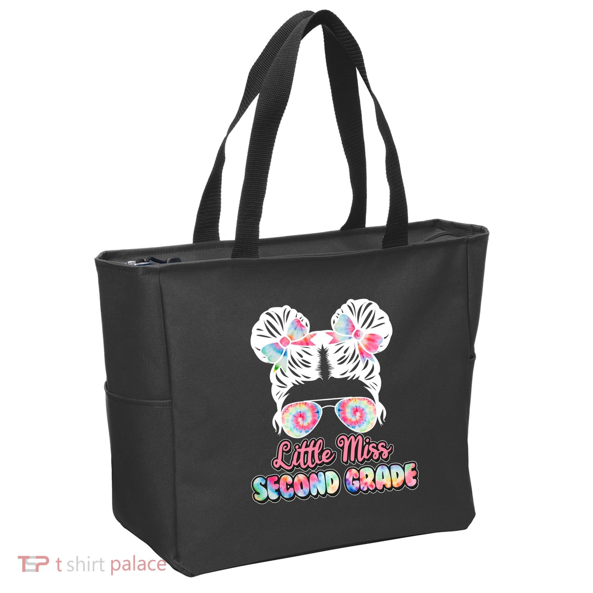 Cute Tie Dye Little Miss Second Grade Tote Bag