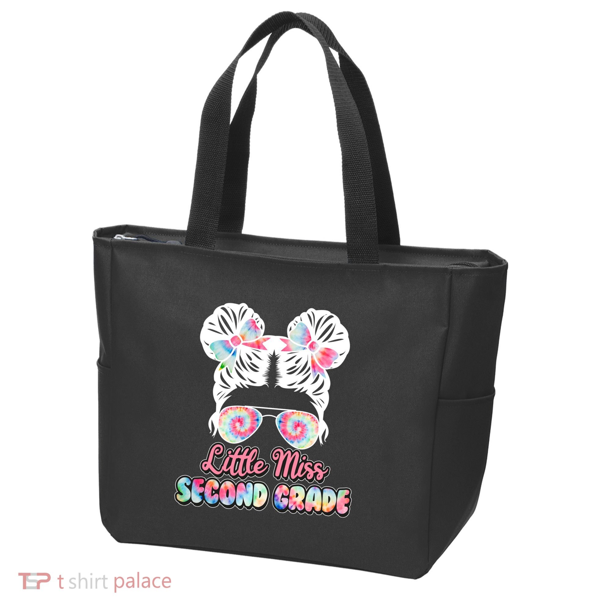 Cute Tie Dye Little Miss Second Grade Tote Bag