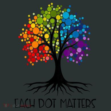 Colorful Tree Each Dot Matters Dot Day Polka Dot Gift Infant Baby Jersey Bodysuit