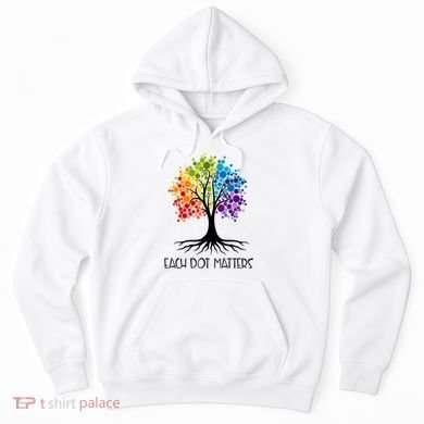 Colorful Tree Each Dot Matters Dot Day Polka Dot Gift Hoodie