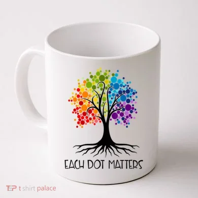 Colorful Tree Each Dot Matters Dot Day Polka Dot Gift Coffee Mug